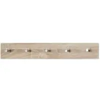 Sconto Garderobenleiste Stresa ¦ holzfarben ¦ MDF-Platte,Metall ¦ Maße (cm): B: 57 H: 8 T: 5.0