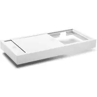 LEDaquaristik GmbH deLUX Aquariumabdeckung aus Aluminium - Slide Schiebedeckel - Weiß Aluverbundplatten (standard) 35cm 120cm