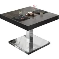 GGM Möbel BM | Bistro Loungetisch | B:T:H 60 x 60 x 41 cm | Wenge / Edelstahl