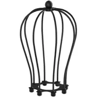 Ledscom.de Käfig-Lampenschirm, schwarz, 115mm Ø
