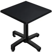 GGM Möbel WBO | Bistro Außen Tisch | B:T:H 60 x 60 x 78,5 cm | Schwarz / Schwarz | Quadratisch