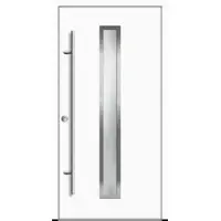 Haustuerenland.de Aluminium Haustür "AURORA" 68 mm Weiß RAL 9016 beidseitig innen öffnend DIN links