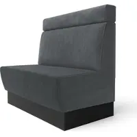 GGM Möbel Meyer S | Gastrobank | B:H 120 x 120 cm | Grau | Kopfteil | Samt