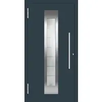 Haustuerenland.de Aluminium Haustür "FIONA" 78 mm RC2 Anthrazit RAL 7016 beidseitig außen öffnend DIN links