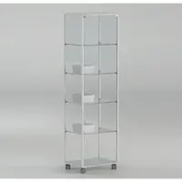 JTI-Vitrine Glasvitrine Ausstellung Weiß abschließbar JT-A5118P