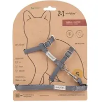 Amiplay Geschirr + Leine für Samba Katze S Grau