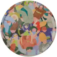 Paper Collective - Mosh Pit Tablett, Ø 45 cm, mehrfarbig