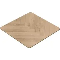 GGM Möbel LM Fishbone | Bistro Tisch | 60 x 60 cm | H 78 cm | Eiche | Gestell: Edelstahl