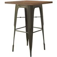 GGM Möbel Tolix Tisch | Rost | B:T:H 70 x 70 x 106 cm | Industrie Tisch, Retrotisch, Industrial Tisch