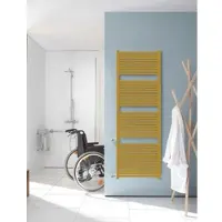 Zehnder Design-Heizkörper Toga elektrisch TE-150-050/GD, Beach Gold, 1461 x 35 x 500 mm, spritzwassergeschützt IP44, 230 V, mit Funksteuerung
