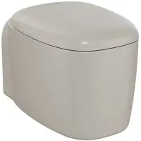 Vitra Plural Tiefspüler-Wand-WC Flush 2.0 ohne Spülrand, 36 x 55 cm, Taupe Matt