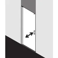 Kermi PE1WL07518VPK Pendeltür Pega 1WL 0750x