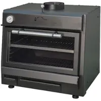 EURAST - Holzkohlebackofen schwarz mit gitter von 585 x 465 - 700x610x650 mm - 52101054