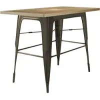 GGM Möbel Tolix Tisch | Rost | B:T:H 120 x 70 x 106 cm | Industrie Tisch, Retrotisch, Industrial Tisch