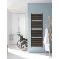 Zehnder Design-Heizkörper Toga elektrisch TE-180-050/GD, 1785x35x500 mm, Dark Brown, spritzwassergeschützt IP44, 230 V, mit Funksteuerung