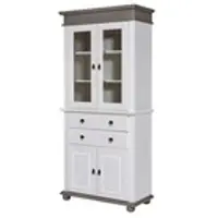 M&S Vitrine aus Massivholz ¦ Maße (cm): B: 100,7 H: 220 T: 46.3