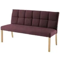 Woodford Esszimmerbank mit Steppung Dakota , rot , Maße (cm): B: 150 H: 89 T: 64.0