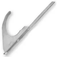 Www Universal-Rundholzhalter, gerade, lang, 29cm, mit Schraub-Montage, RAL-Farben