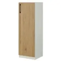 Möbel Kraft Aktenschrank mit Massivholzfront SOLIDLine ¦ weiß ¦ Maße (cm): B: 40 H: 121,4 T: 40.0