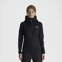 RevolutionRace Ultra Mid Hood Damen Black, Größe:S - Damen > Oberteile > Hoodies & Sweatshirts - Schwarz