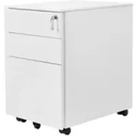 Möbel Kraft Rollcontainer ¦ weiß ¦ Maße (cm): B: 39 H: 60