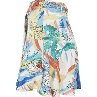 Urban Classics Aop Satin Kurzer Rock Mit Niedriger Taille