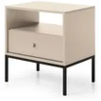 Möbel Kraft Nachtkommode Molly , beige , Maße (cm): B: 53,6 H: 56,2