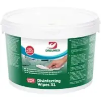 Dreumex Disinfection Wipes Desinfektionstücher, Alkoholfreie, gebrauchsfertige Tücher zur schnellen Desinfektion, 1 Eimer = 100 Tücher