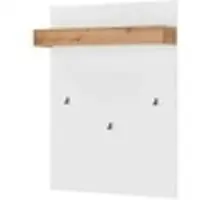 Möbel Kraft Garderobenpaneel , weiß , Holzwerkstoff , Maße (cm): B: 100 H: 135