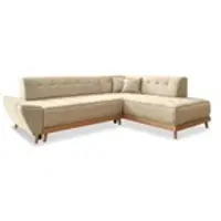 Miuform Dazzling Daisy - Ecksofa mit Bettfunktion und Bettkasten L-FORM RECHTS - 253x190cm - Beige - Sofa Schlafsofa Couch