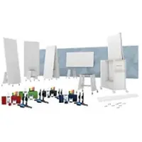 MAGNETOPLAN Design-Thinking Whiteboard Magnetisch Weiß Set 32 Stück