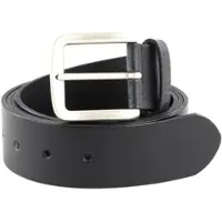 Mustang Gürtel Leather Belt 40mm W130 Black - kürzbar