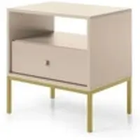 Möbel Kraft Nachtkommode ¦ beige ¦ Maße (cm): B: 53,6 H: 56,2