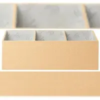 Exacompta 68602E 2x Schreibtisch-Organizer, 4 Fächer, 11,5x27,7x14,7 cm, Office by me - Beige