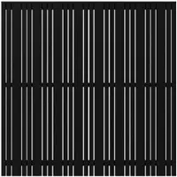 Plus Zaun Hauptelement Tangent 180 x 180 cm RAL 9005 schwarz