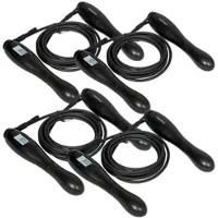 PEARL sports 4er-Set längenverstellbare Springseile, LCD-Zähler, bis 3 m