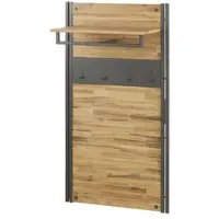 Möbel Kraft Garderobenpaneel Detroit , holzfarben , Massivholz,Metall , Maße (cm): B: 72 H: 130 T: 32.0