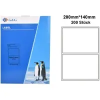G&G 200 Etiketten 200 x 140 mm