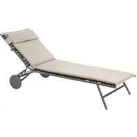 Lafuma Outdoor Sonnenliege BAYANNE Latte / Gestell Titane
