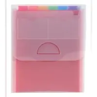 Exacompta 55798E 5x Fächermappe vertikal mit 6 Fächern, für DIN A4 - Crystal - Kristall