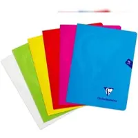Clairefontaine 10x Heft Mimesys, 17x22 cm, 48 Blatt 90g, kariert 5/5 , Einband aus Polypropylen - Sortiert 303742C