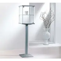 JTI-Vitrine Schmuckvitrine Glas auf Metallsockel JT-A2PF