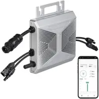 Revolt WLAN-Mikroinverter für Solarmodule, 800 W, App, Aluminium-Gehäuse