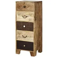 Möbel Kraft Kommode Delhi , holzfarben , Maße (cm): B: 46 H: 120 T: 44.0