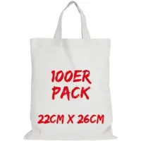 TEXXILLA Apothekertasche Mehrpack mit zwei kurzen Henkeln, Weiß, weiß