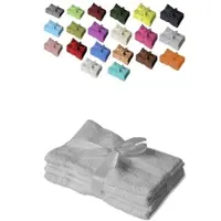EXKLUSIV HEIMTEXTIL 12 x Gästetuch 500 g/m2 30 x 50 cm Silber