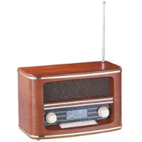Autre Digitales Nostalgie-Stereo-Radio mit DAB+, Bluetooth 5.0, FM & Wecker