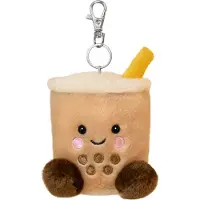 Aurora 34123, Palm Pals Milky Tea Boba Clip-On, 10cm, Soft Toy, Brown