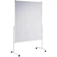 MAUL Moderationstafel Pro, papierbeschichtet weiß + Moderationskarten-Set mit 360 Karten und 200 Pin-Nadeln