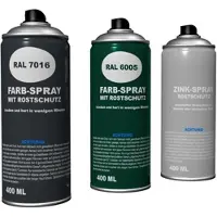 Meingartenversand.de Zaun Farbspraydose - 400 ml - Zaunlack für Doppelstabmatten - anthrazit (RAL 7016) - mit Rostschutz - zur Nachbearbeitung von Schnitt- und Stoßstellen
